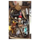BX OF MISC HARDWARE, HEAT GUN, WELDING TIPS,