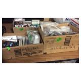 2 BX OF FOOTBALL, BASEBALL TRADING CARDS