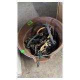 BUCKET OF BUNGEE CORDS