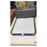 CASH BOX W/ KEY & 2 DRY ERASE BOARDS