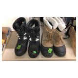 2 PR OF PACK SNOW BOOTS, SIZE 6 & 6