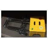 YELLOW FOLDING STEP STOOL & COLLAPSIBLE LUGGAGE