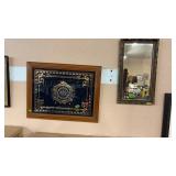 HENRY'S BAR MIRROR 27'X20' & ANTIQUE MIRROR, &