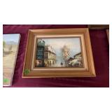 MID CENTURY MODERN FRENCH IMPRESSION PAINTING ON