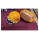 BX W SMALL MONTANA GRIZZLY FOOTBALL HELMET &