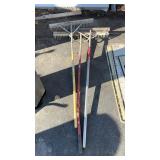 3 LANDSCAPE RAKES