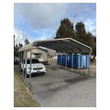 METAL FACTOR MADE 2 CAR CARPORT