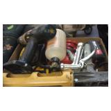 RYOBI DRILL, DEWALT MULTI TOOL, PAINT SPRAYER &