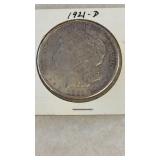 1921-D MORGAN SILVER DOLLAR
