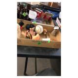 2 BX OF COLLECTIBLE ITEMS, BARREL BEER GLASSES,