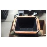 COVERED URN & TAPESTRY