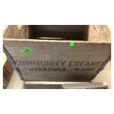 COMMUNITY CREAMERY WOOD BOX