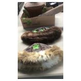 2 FUR LINED HATS