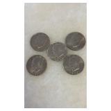 5 EISENHOWER DOLLARS