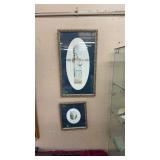 2 WATERCOLORS W/ MATCHING FRAMES