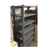2 METAL SHELVES