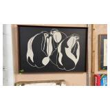 SIGNED OIL ON CANVAS SIGNED 'RENEWED LADIES'