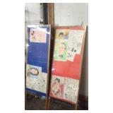2 CARTOON SKETCH DISPLAYS