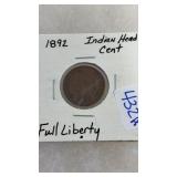 1892 INDIAN HEAD PENNY