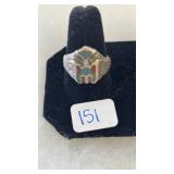 SILVER? TURQUOISE RING