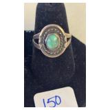 SILVER? TURQUOISE RING