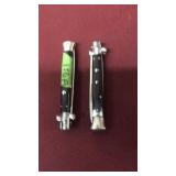 2 SWITCH BLADE KNIFES