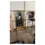 CHIVAL OAK FRAMED MIRROR