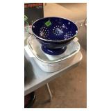 COLLANDER, COVERED BAKING DISH
