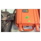 PELICAN 1200 HARD SIDED CASE, ORANGE