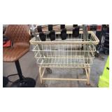 ROLLING LAUNDRY BASKET & LUGGAGE STAND