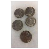 5 EISENHOWER DOLLARS
