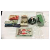 GROUP OF VINTAGE LURES & SPLIT SHOT