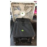 PIECE OF LUGGAGE & BOX FAN