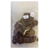 100 WHEAT PENNIES