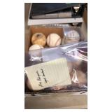 BX OF AUTOGRAPHED BASEBALLS (ONE BY A-ROD)