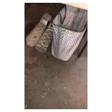 BAG & 2 NEW THROW RUGS