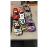 6 DIE CAST NASCAR RACECARS