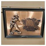 FRIEDLING COPPER FIREMANS PRAYER FRAMED PLAQUE