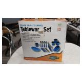 24 PC ENAMEL TABLEWARER CAMP SET