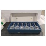 6 CRYSTAL GLASSES