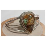 SIGNED A.R.YAZ TURQUOISE CUFF