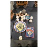 BASEBALLS, CLOCK AND EARL WEAVER GAME