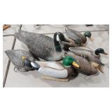 7 DUCK AND GEESE DECOYS