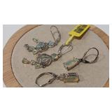 2 - 925 OPAL & OPAL COLOR EARRINGS