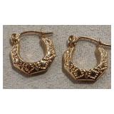 10K HOOP EARRINGS