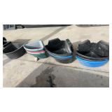 12 PLASTIC WALL HANGING FEED BUCKETS