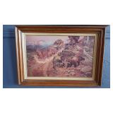 C.M. RUSSELL FRAMED PRINT