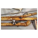 3 DECORATIVE WOOD CANES