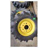 2 FIRESTONE 6.0-12 TRACTOR TIRES WITH WHEELS