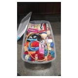 TUB OF YARN AND SUNDRIES
